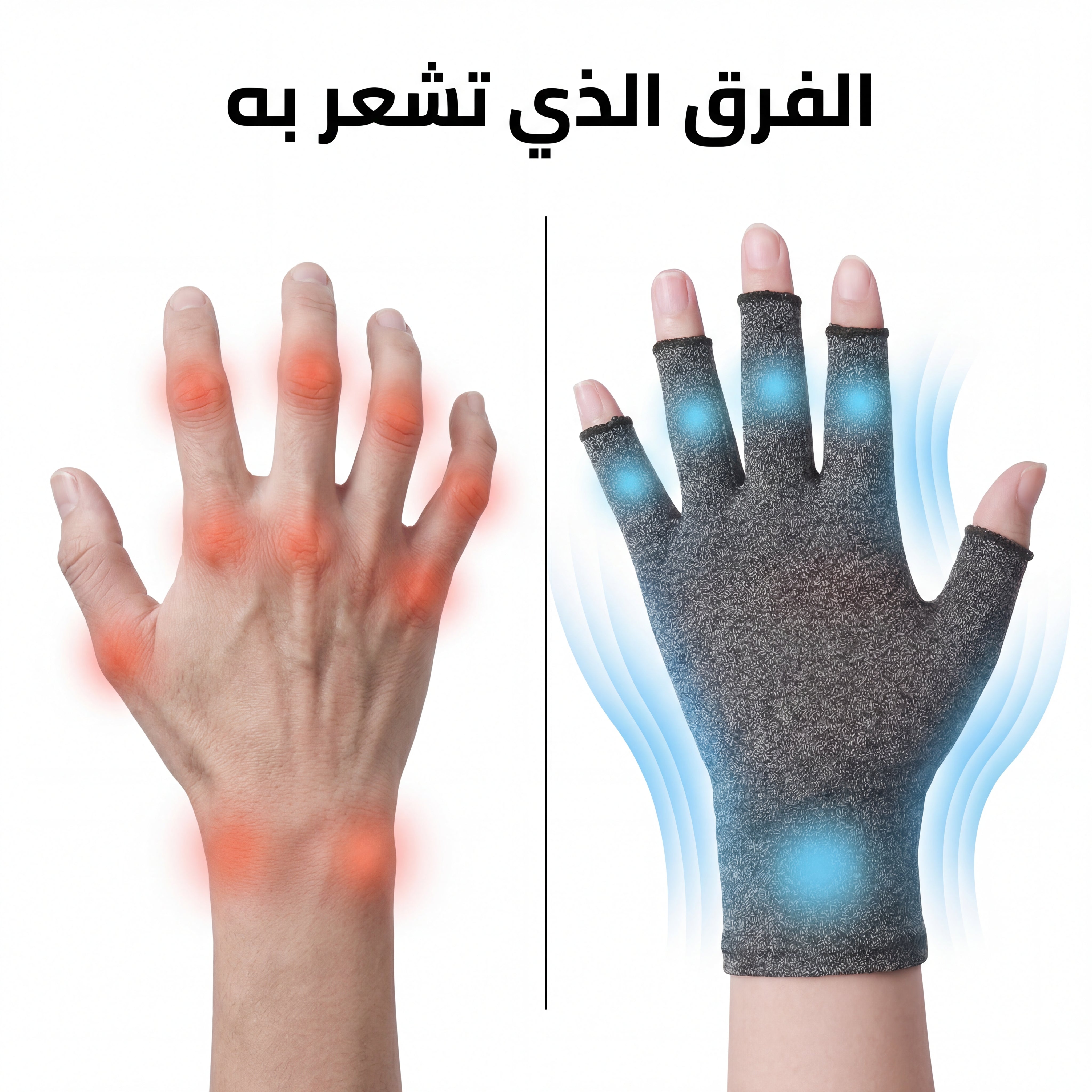 قفازات ضغط لراحة اليد وتحسين الحركة